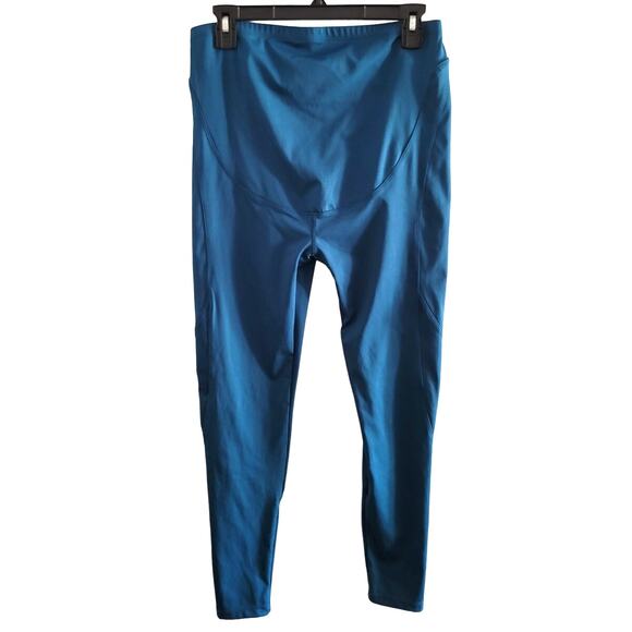 ASOS 4505 Maternity Leggings Teal 6 - Picture 1 of 7